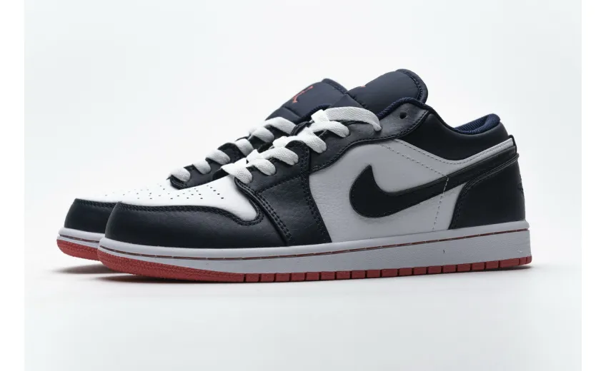 Bstsneaker- Air Jordan 1 Low Obsidian Ember Glow 553558-481 
