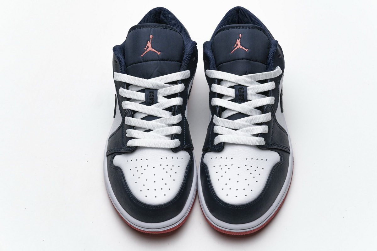 Bstsneaker- Air Jordan 1 Low Obsidian Ember Glow 553558-481 