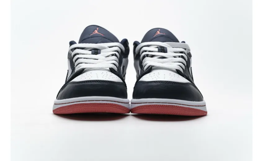 Bstsneaker- Air Jordan 1 Low Obsidian Ember Glow 553558-481 