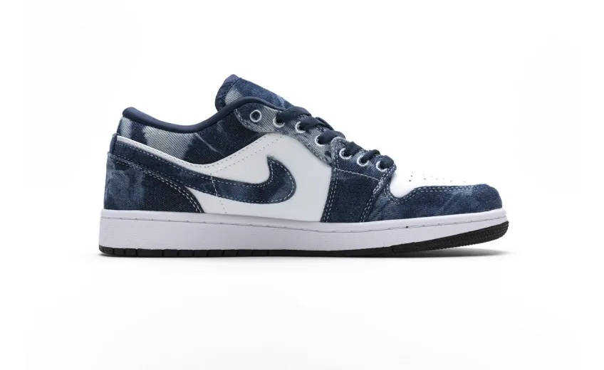 Bstsneaker- Air Jordan 1 Low Washed Denim CZ8455-100 