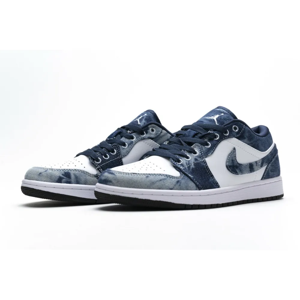 Bstsneaker- Air Jordan 1 Low Washed Denim CZ8455-100 