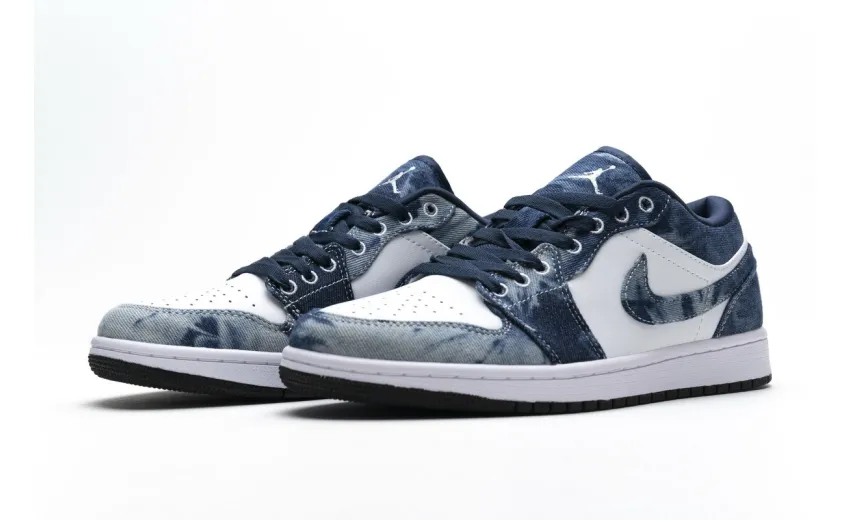Bstsneaker- Air Jordan 1 Low Washed Denim CZ8455-100 