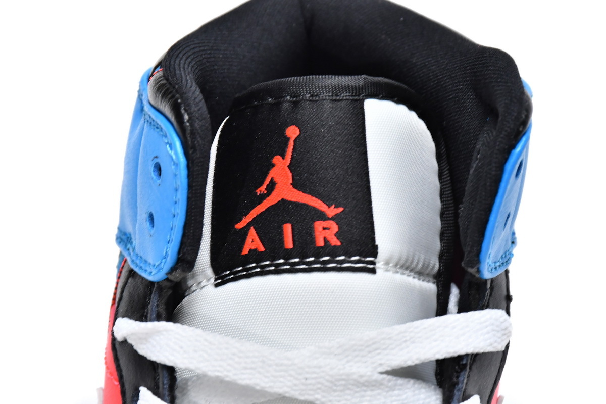 Bstsneaker- Air Jordan 1 Mid Tri Color Ribbons (GS) CV4891-001 