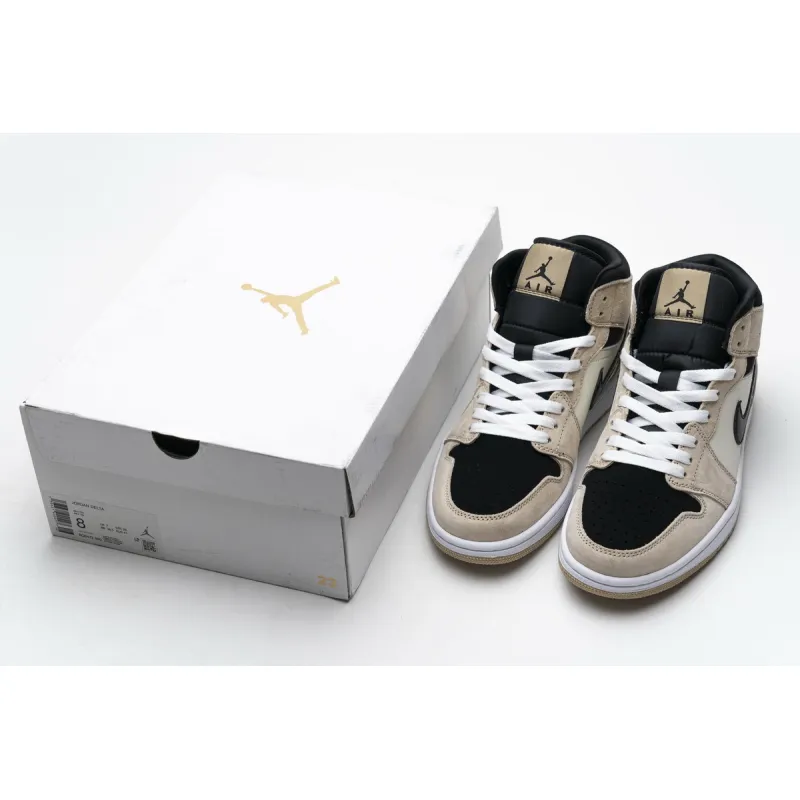 Bstsneaker- Air Jordan 1 Mid Barely Orange (W) BQ6472-800 