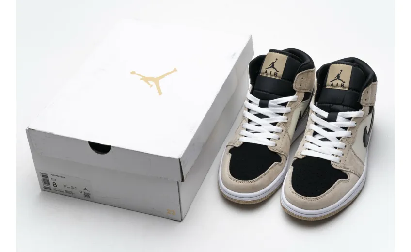 Bstsneaker- Air Jordan 1 Mid Barely Orange (W) BQ6472-800 