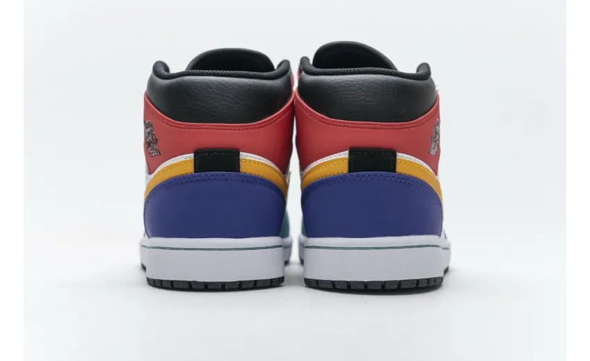 Bstsneaker- Air Jordan 1 Mid Bred Multi-Color 554724-125 