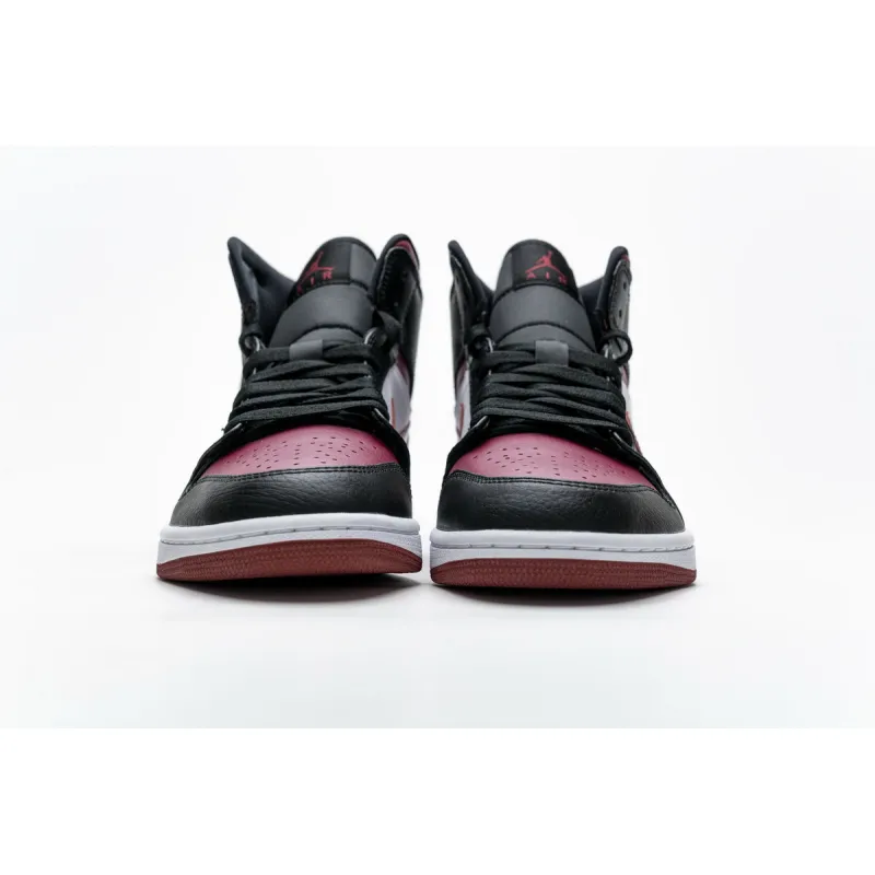  Air Jordan 1 Mid Bred Toe 554724-066  