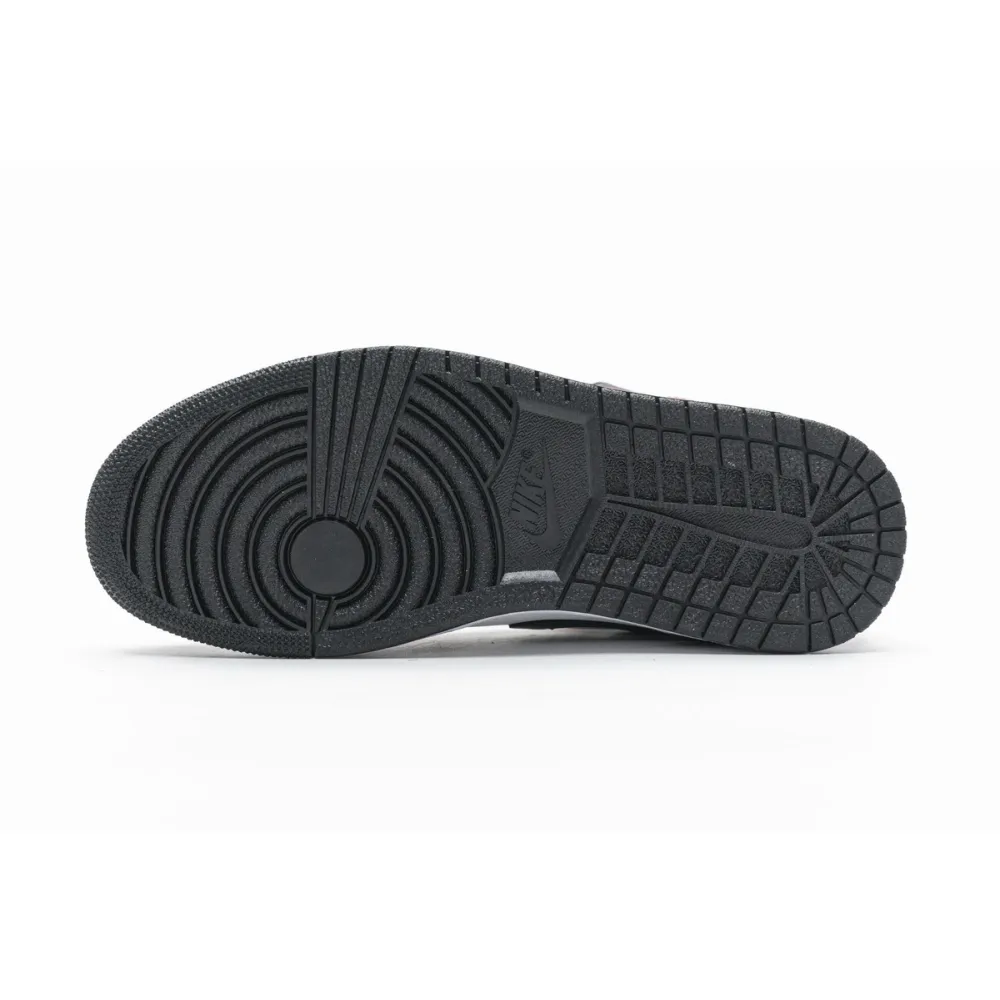 Bstsneaker- Air Jordan 1 Mid Chicago Black Toe (GS) 554725-069 