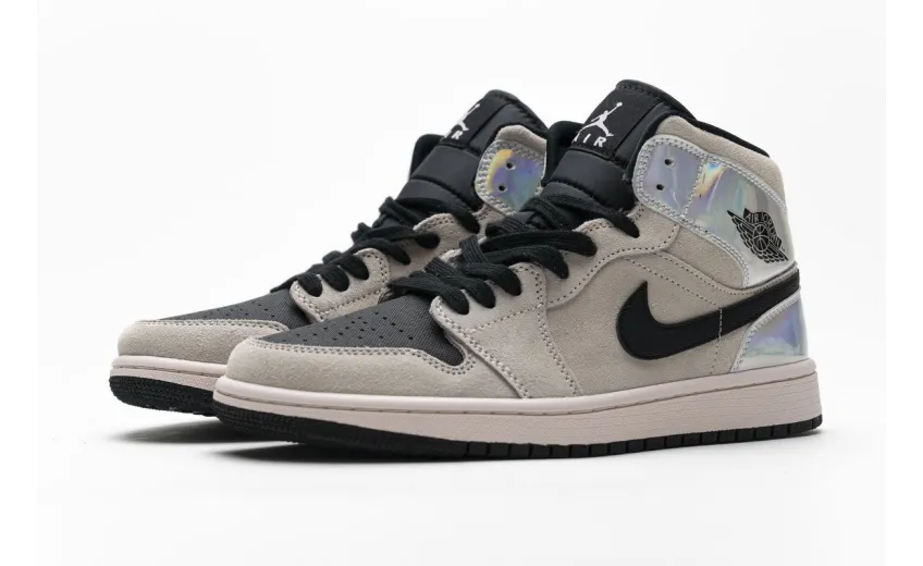 Bstsneaker- Air Jordan 1 Mid Dirty Powder Iridescent (W) BQ6472-602 