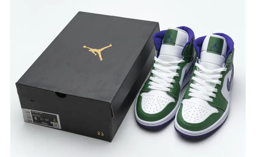 Bstsneaker- Air Jordan 1 Mid Incredible Hulk (GS) 554725-300 
