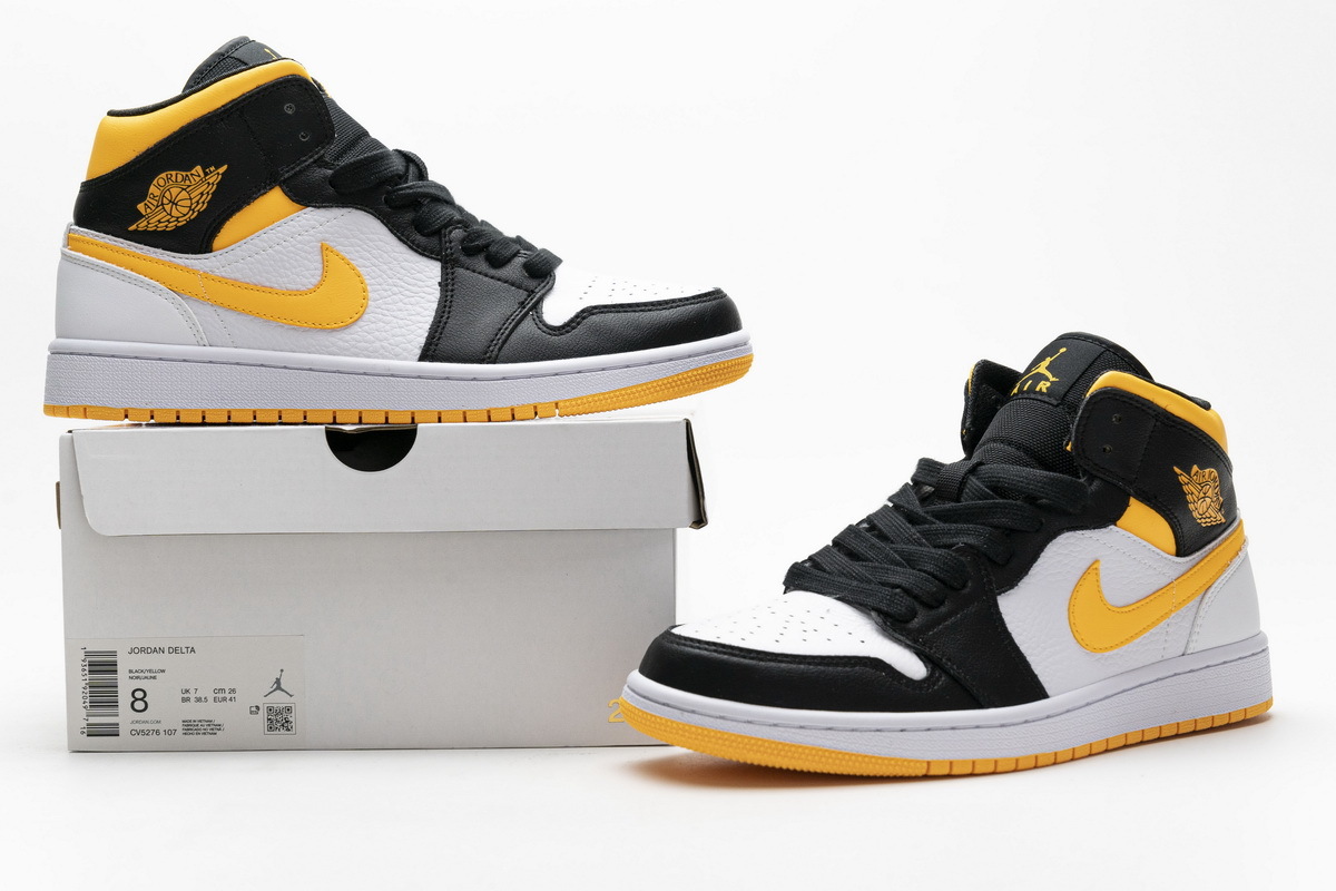 Bstsneaker- Air Jordan 1 Mid Laser Orange Black (W) CV5276-107 