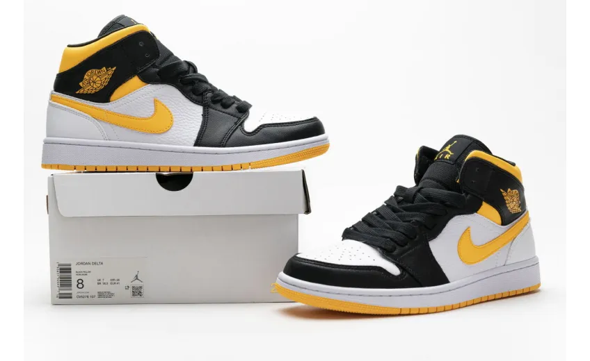 Bstsneaker- Air Jordan 1 Mid Laser Orange Black (W) CV5276-107 