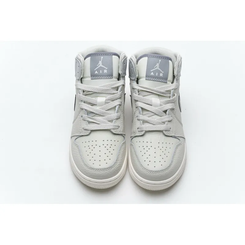 Bstsneaker- Air Jordan 1 Mid Light Bone 852542-003 