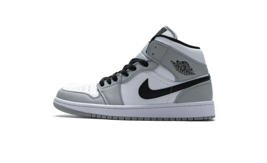 Bstsneaker- Air Jordan 1 Mid Light Smoke Grey 554724-092  