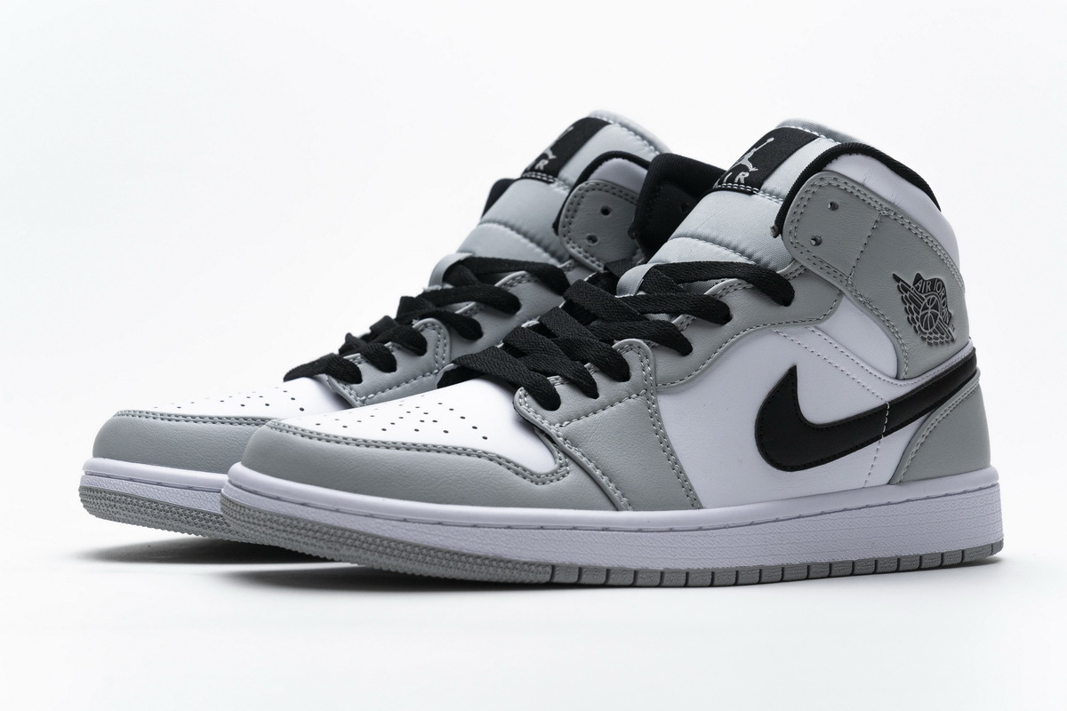 Bstsneaker- Air Jordan 1 Mid Light Smoke Grey 554724-092  