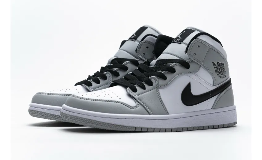 Bstsneaker- Air Jordan 1 Mid Light Smoke Grey 554724-092  