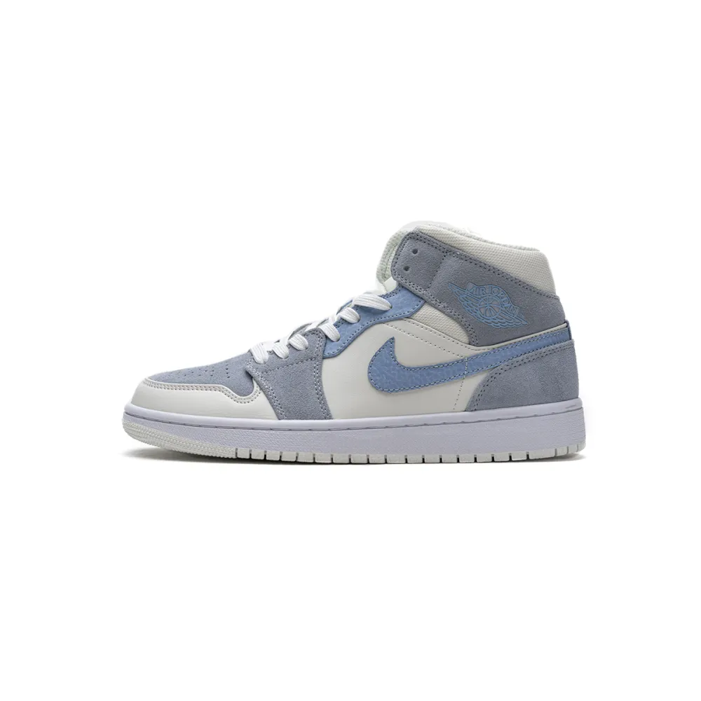 Bstsneaker- Air Jordan 1 Mid Mixed Textures Blue DA4666-100 