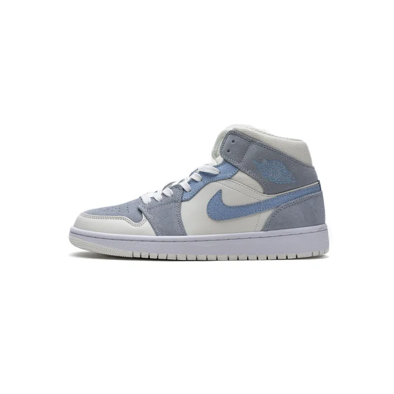 Bstsneaker- Air Jordan 1 Mid Mixed Textures Blue DA4666-100 