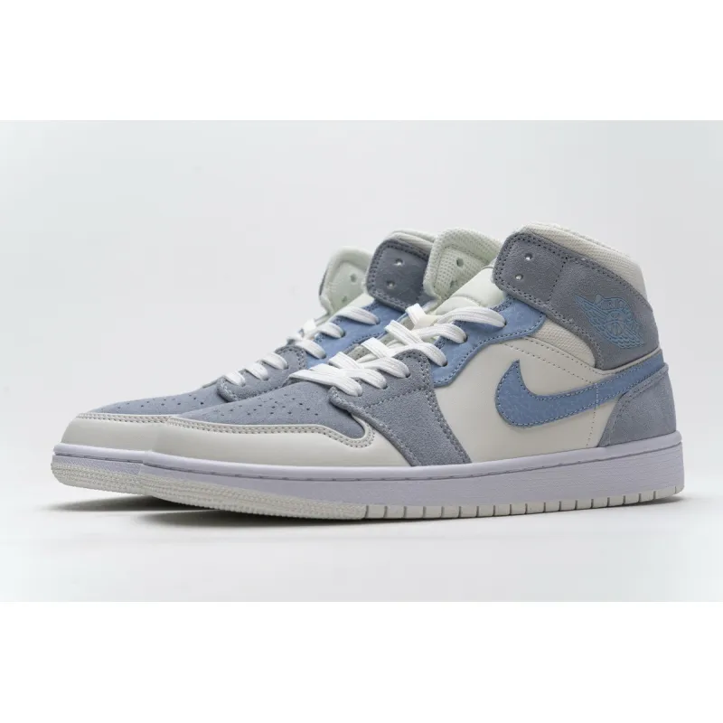 Bstsneaker- Air Jordan 1 Mid Mixed Textures Blue DA4666-100 