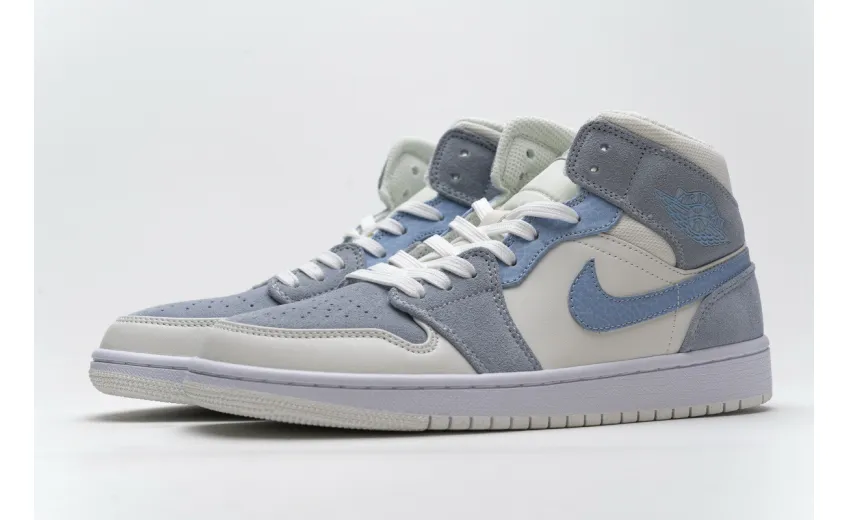 Bstsneaker- Air Jordan 1 Mid Mixed Textures Blue DA4666-100 