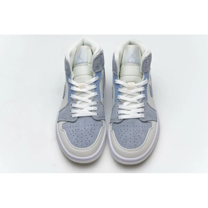 Bstsneaker- Air Jordan 1 Mid Mixed Textures Blue DA4666-100 