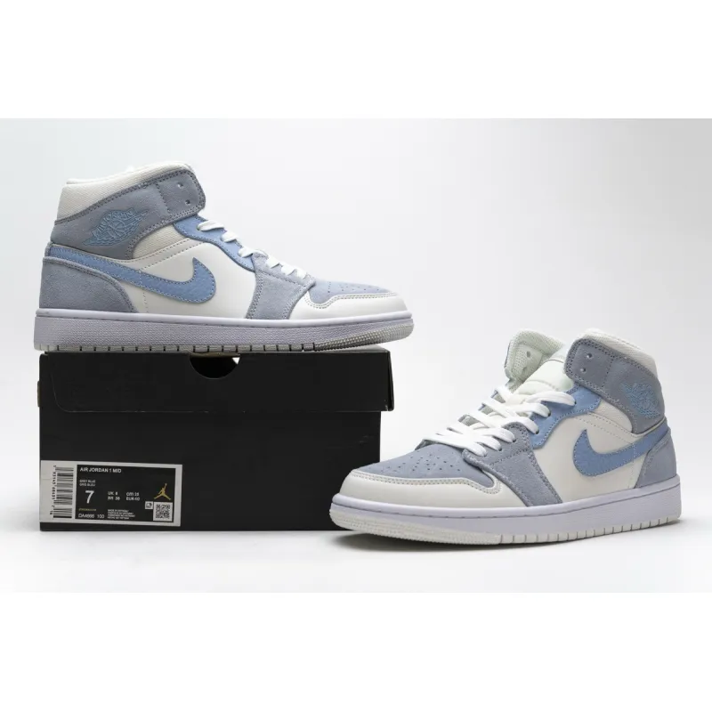 Bstsneaker- Air Jordan 1 Mid Mixed Textures Blue DA4666-100 