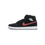 Bstsneaker- Air Jordan 1 Mid Multi-Color Swoosh Black (GS) 554725-065 