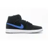 Bstsneaker- Air Jordan 1 Mid Multi-Color Swoosh Black (GS) 554725-065 