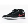 Bstsneaker- Air Jordan 1 Mid Multi-Color Swoosh Black (GS) 554725-065 