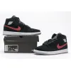 Bstsneaker- Air Jordan 1 Mid Multi-Color Swoosh Black (GS) 554725-065 