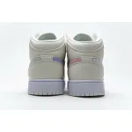 Bstsneaker- Air Jordan 1 Mid Multi-Color Swoosh Phantom (GS) 555112-035 
