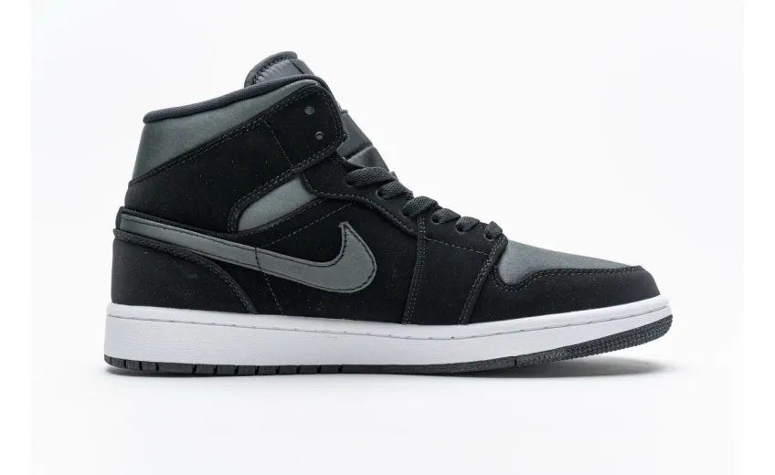 Bstsneaker- Air Jordan 1 Mid Nylon Black Anthracite 852542-012  