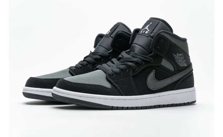 Bstsneaker- Air Jordan 1 Mid Nylon Black Anthracite 852542-012  