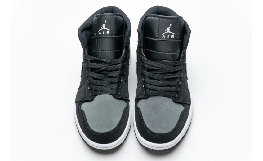 Bstsneaker- Air Jordan 1 Mid Nylon Black Anthracite 852542-012  