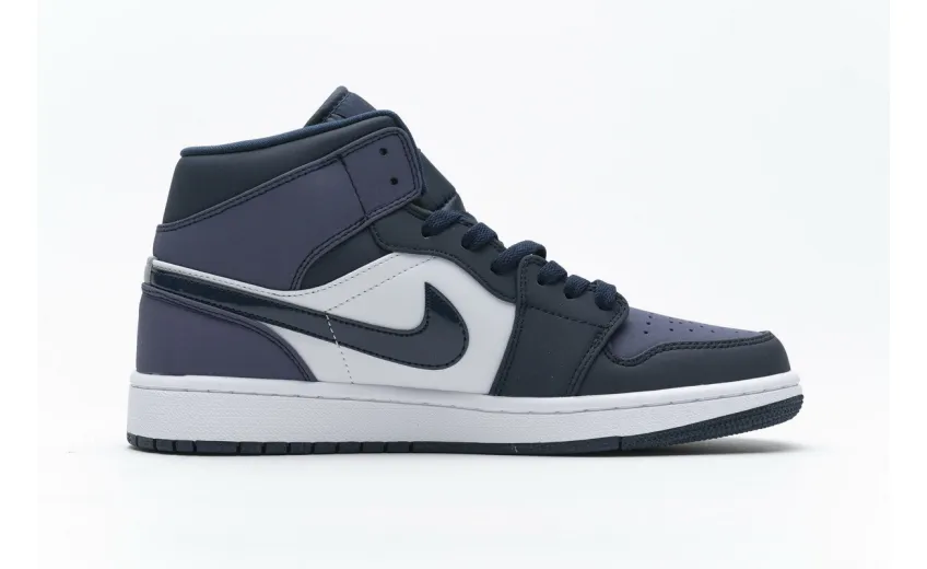 Bstsneaker- Air Jordan 1 Mid Obsidian Sanded Purple 554724-445 
