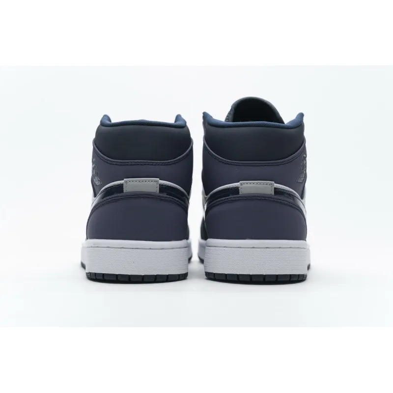 Bstsneaker- Air Jordan 1 Mid Obsidian Sanded Purple 554724-445 