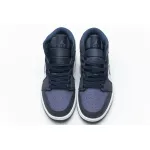 Bstsneaker- Air Jordan 1 Mid Obsidian Sanded Purple 554724-445 