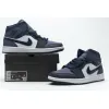 Bstsneaker- Air Jordan 1 Mid Obsidian Sanded Purple 554724-445 