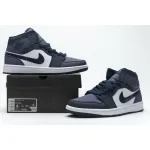 Bstsneaker- Air Jordan 1 Mid Obsidian Sanded Purple 554724-445 