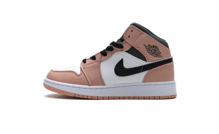 Bstsneaker- Air Jordan 1 Mid Pink Quartz (GS) 555112-603 