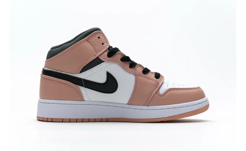 Bstsneaker- Air Jordan 1 Mid Pink Quartz (GS) 555112-603 