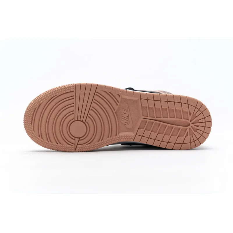 Bstsneaker- Air Jordan 1 Mid Pink Quartz (GS) 555112-603 