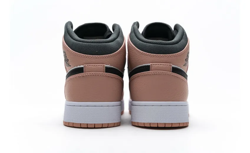Bstsneaker- Air Jordan 1 Mid Pink Quartz (GS) 555112-603 
