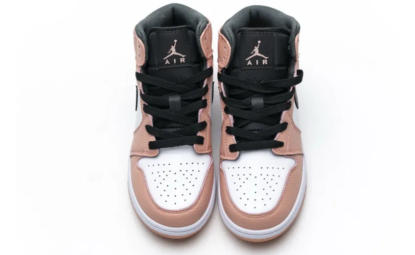 Bstsneaker- Air Jordan 1 Mid Pink Quartz (GS) 555112-603 