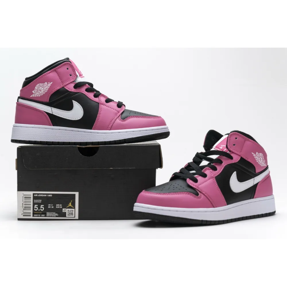 Bstsneaker- Air Jordan 1 Mid Pinksicle (GS) 555112-002 