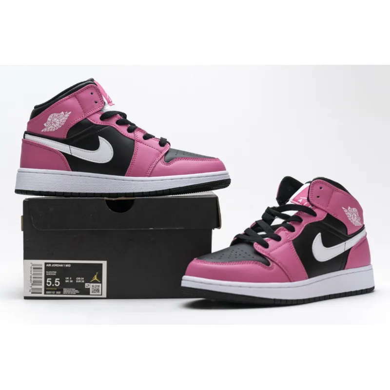 Bstsneaker- Air Jordan 1 Mid Pinksicle (GS) 555112-002 