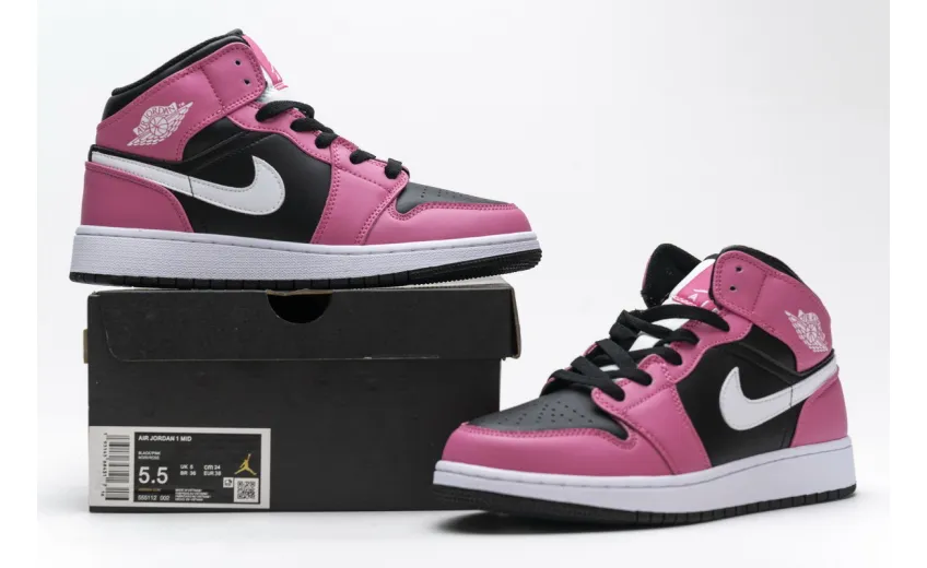 Bstsneaker- Air Jordan 1 Mid Pinksicle (GS) 555112-002 