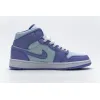 Bstsneaker- Air Jordan 1 Mid Purple Aqua (GS) 554725-500  