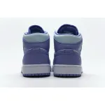 Bstsneaker- Air Jordan 1 Mid Purple Aqua (GS) 554725-500  