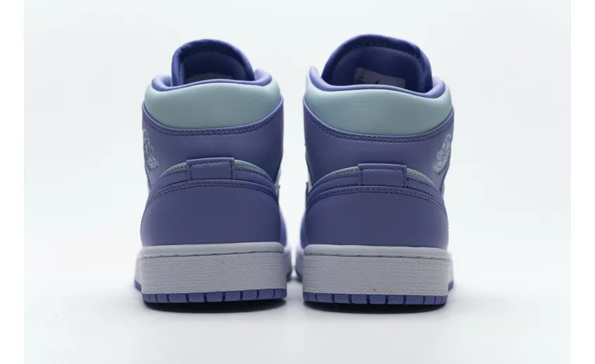 Bstsneaker- Air Jordan 1 Mid Purple Aqua (GS) 554725-500  
